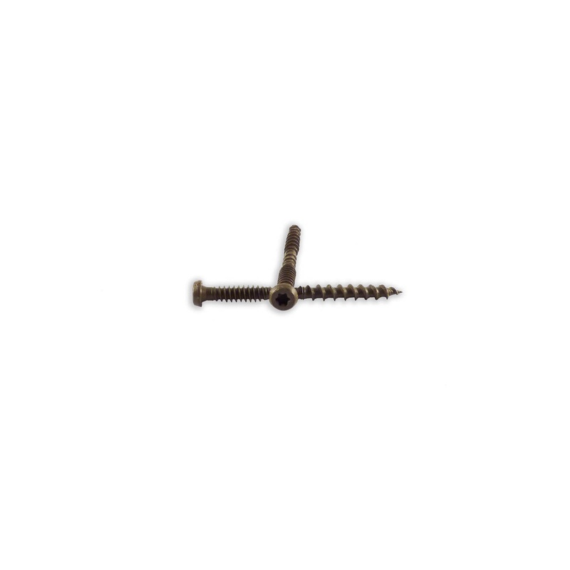 B&C Eagle CD10X212B-5 #10 x 2-1/2" Brown Composite Deck Screws, T20, 5LB NET WT. (Approx 435 pieces)