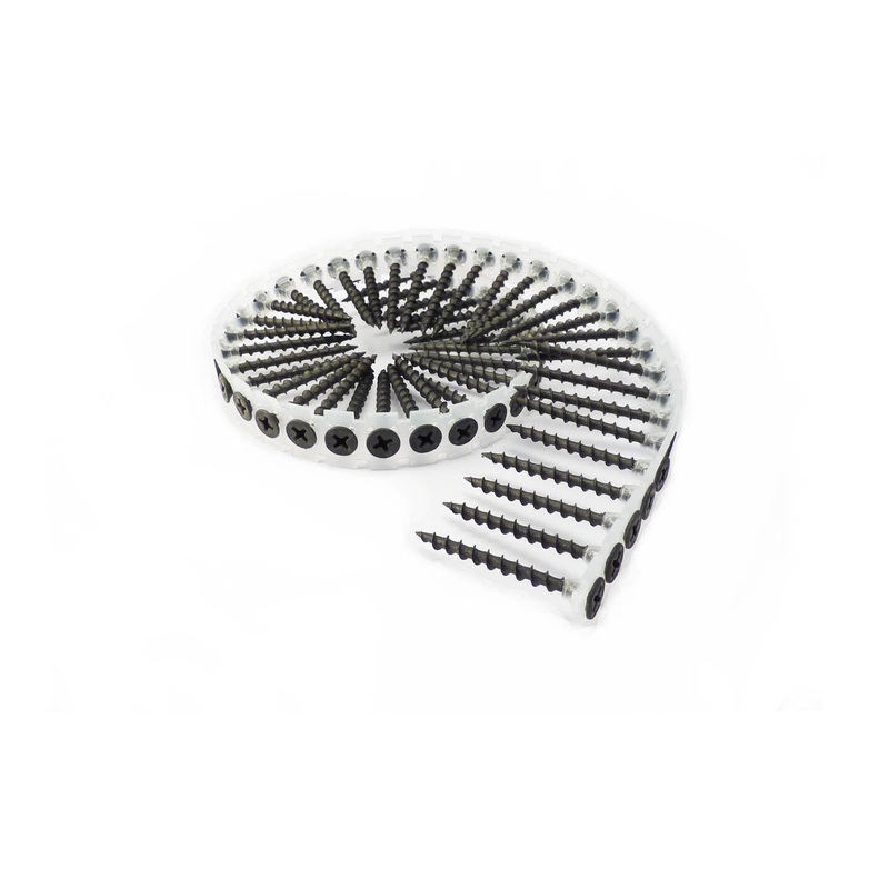 B&C Eagle CS6X158DW #6 x 1-5/8" Phosphate Coated Collated Drywall Screws, #2 Phillips (1,000 per box)