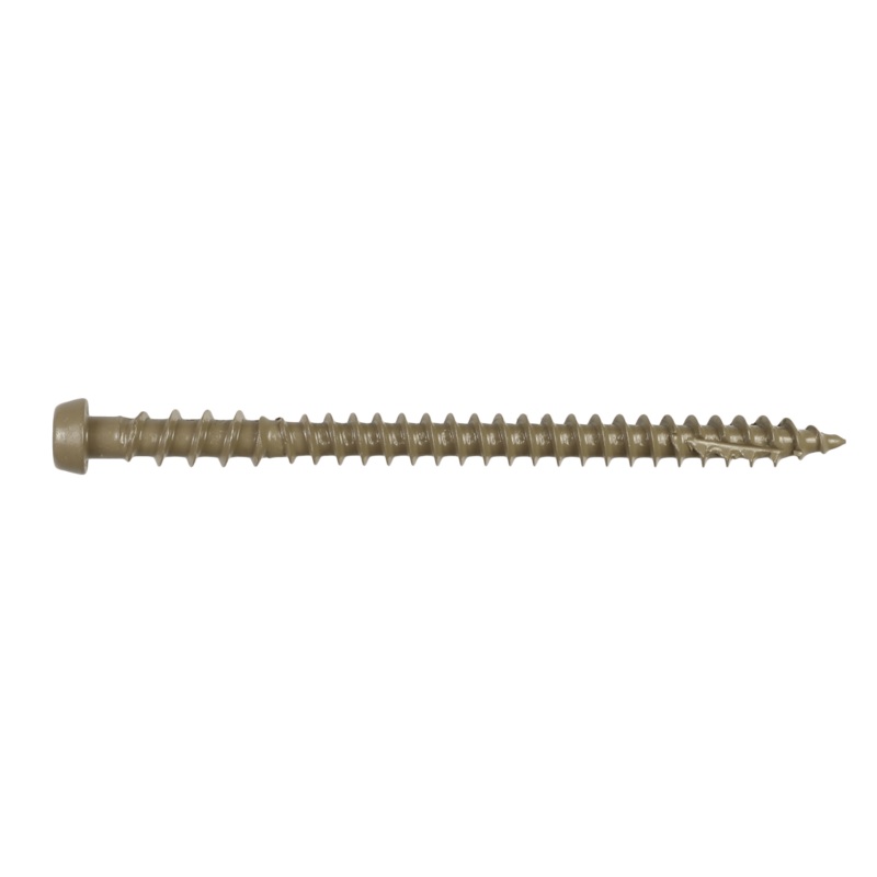 Simpson DCU234BR05MB Deck-Drive DCU COMPOSITE Screw  #10 x 2-3/4 in. T20, Quik Guard, Brown 05 (1750-Qty)
