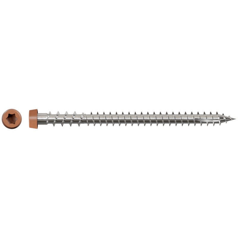Simpson DCU234S316TN03 Deck-Drive DCU COMPOSITE Screw (Collated)  #10 x 2-3/4 in. Type 316, Tan 03 (1000-Qty)