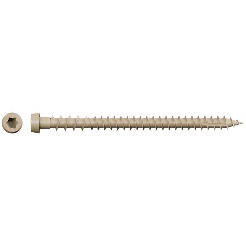 Simpson DCU234STN02 Deck-Drive DCU COMPOSITE Screw (Collated)  #10 x 2-3/4 in. Quik Guard Tan 02 (1000-Qty)