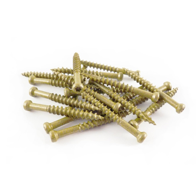 WoodPro TH7X2-1 #7 x 2 in. Gold Finish Wood Screws, 174/Box
