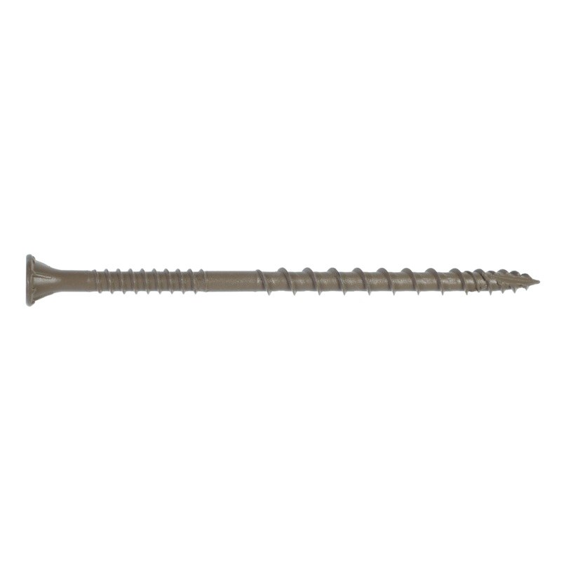 Simpson DSVT312R1LB Deck-Drive DSV WOOD Screw  #10 x 3-1/2 in. T-25, Flat Head, Quik Guard, Tan (1 lb.)