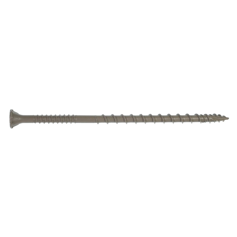 Simpson DSVT4R1LB Deck-Drive DSV WOOD Screw  #10 x 4 in. T-25, Flat Head, Quik Guard, Tan (1 lb.)