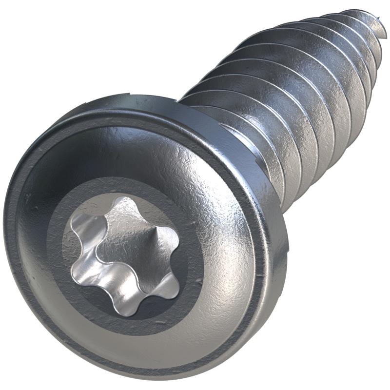 Simpson FPH34B1018-5K FPH Flat Pan-Head Screw  #10 x 3/4 in. T20, Clear Zinc (5000-Qty)