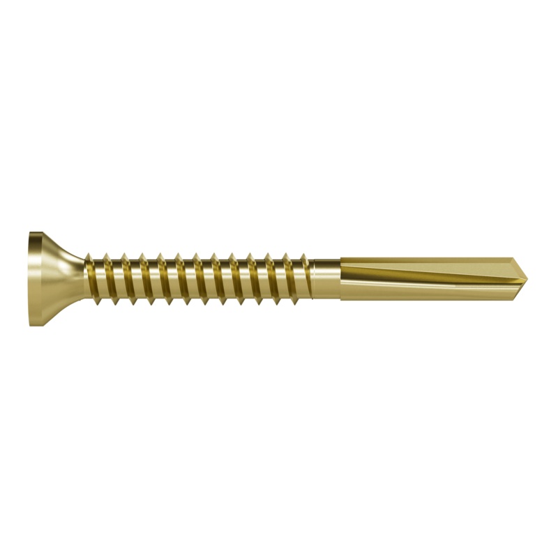 Simpson PPHD134S1016 Strong-Drive PPHD SHEATHING-TO-CFS Screw (Collated)  #10 x 1-3/4 in. T25, Yellow Zinc (2000-Qty)