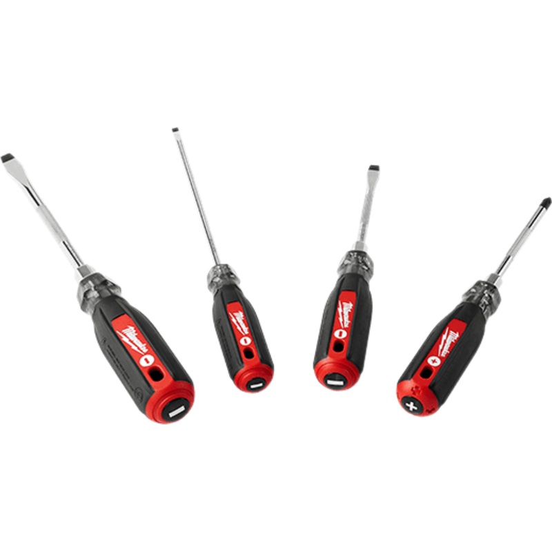 4Pc Cushion Grip Screwdriver Kit