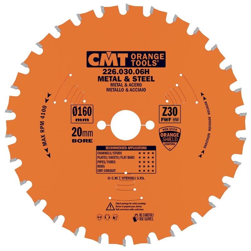 CMT 226.030.06 Industrial Dry Cut Steel Saw Blade, 6-1/2-Inch x 36 Teeth TCG Grind with 5/8-Inch<> Bore