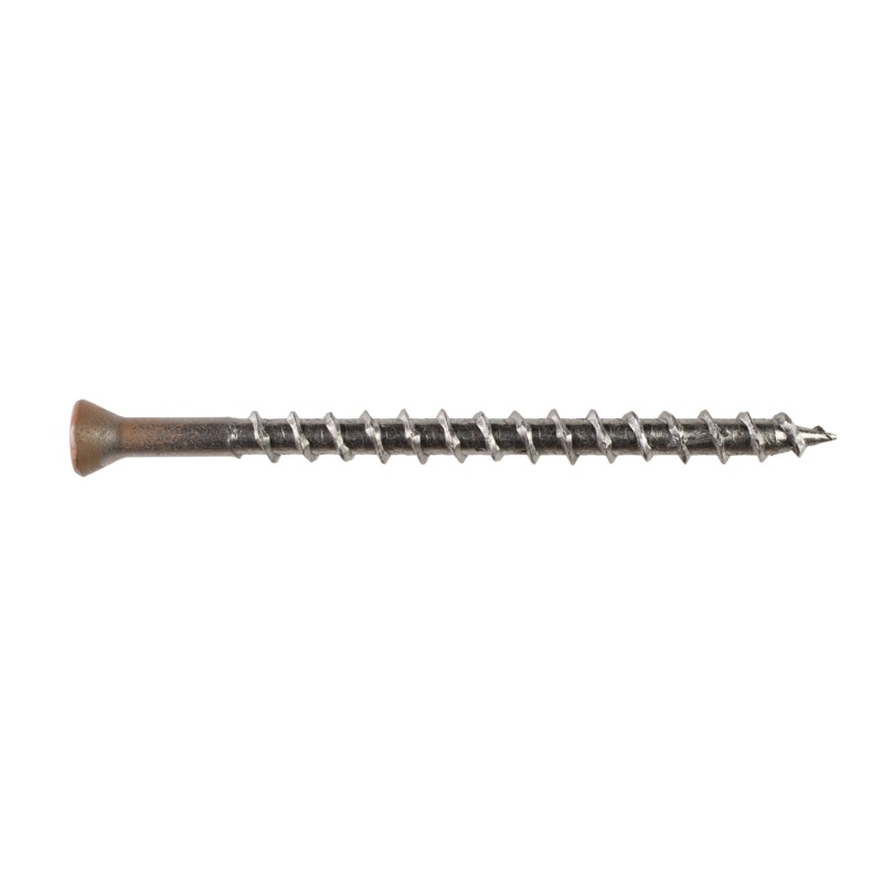 Simpson S08250WCI Deck-Drive DWP WOOD SS Screw  #8 x 2-1/2 in. T20, Trim Head, Type 305, Tan 03 (1750-Qty)