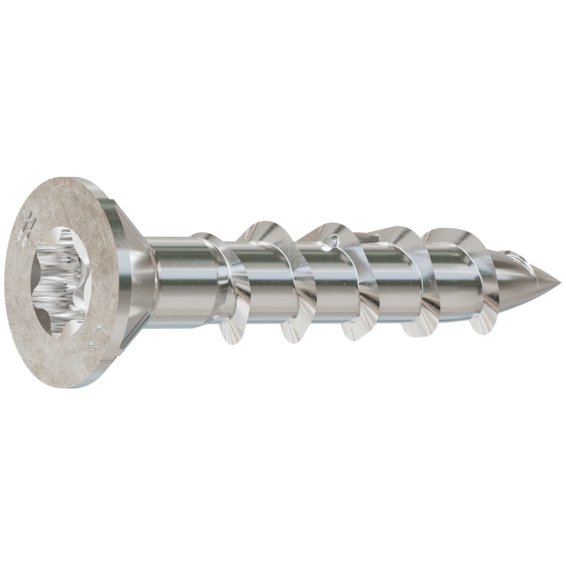 Simpson S10100WP5 Deck-Drive DWP WOOD SS Screw  #10 x 1 in. T-25, Flat Head, Type 305 (5 lb.)