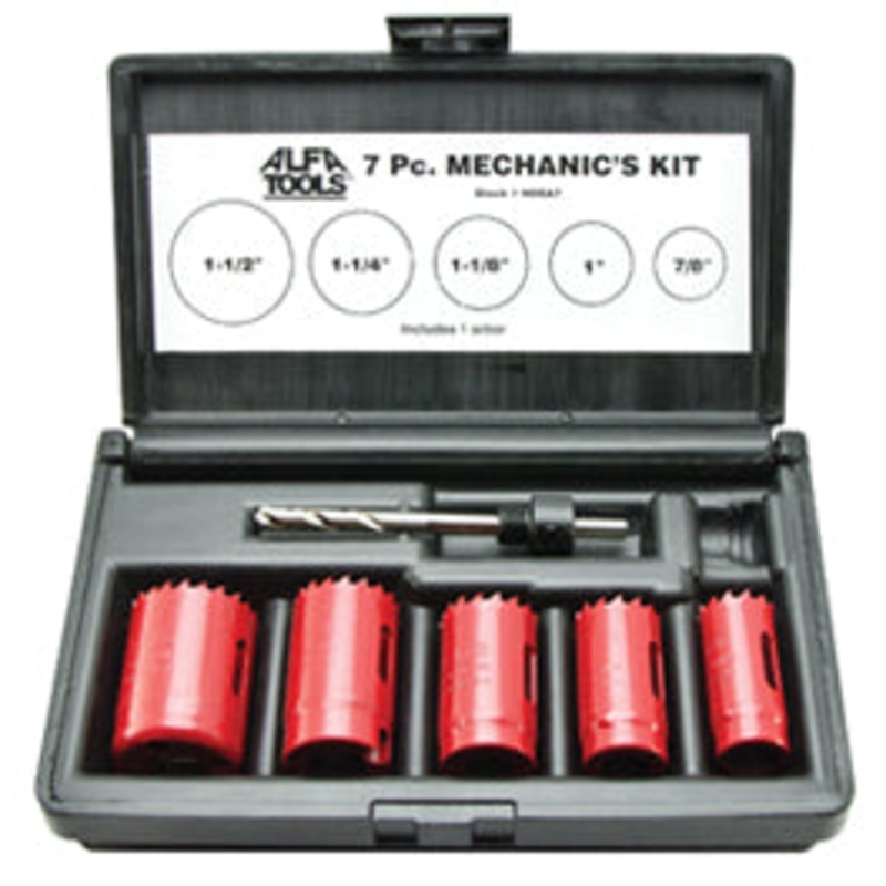 ALFA Tools HOSA7 7PC HOLE SAW KIT 1/pack
