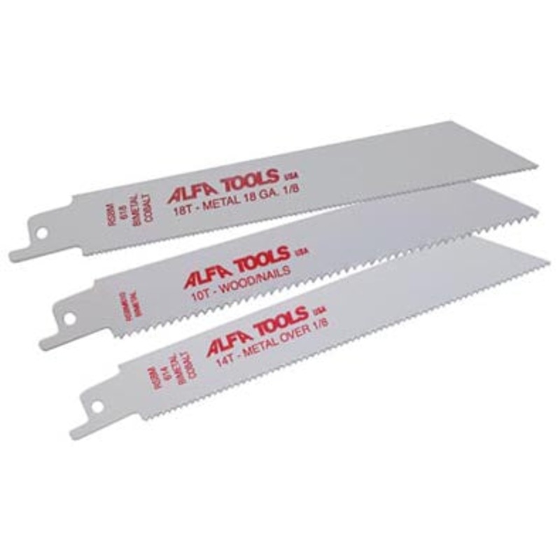 ALFA Tools RSBM126 BI-METAL 12" 6TPI RECIPROCATING SAW BLADE 50/pack