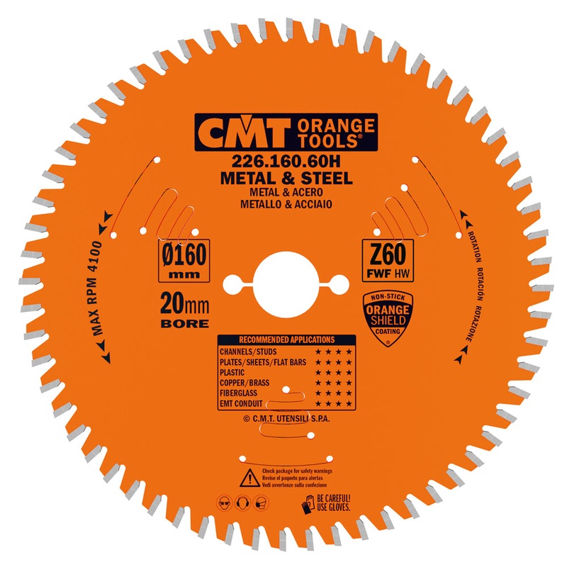 CMT Orange Tools 226.080.12 THIN - METAL & STEEL 12x0.087/0.071x1  T=80 FWF