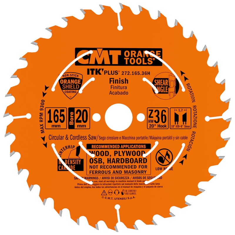 CMT Orange Tools 272.115.24 FINISH 4-1/2x0.059/0.039x3/8  T=24 ATB+SHEAR