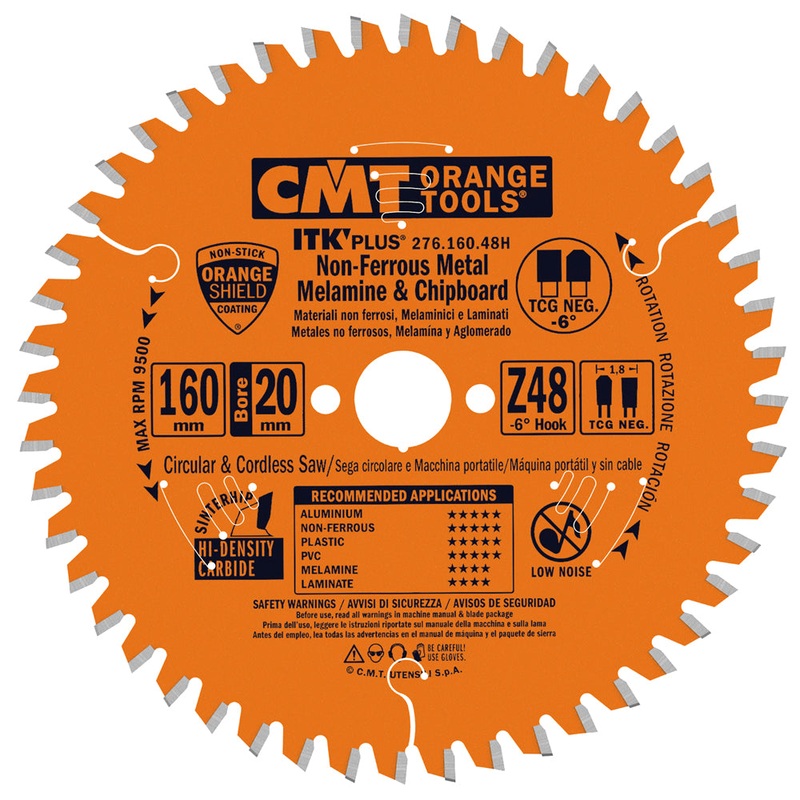 CMT Orange Tools 276.165.56H NON-FERROUS METAL & COMPOSITE DECKING 6-1/2x20mm (+5/8) T=56 TCG
