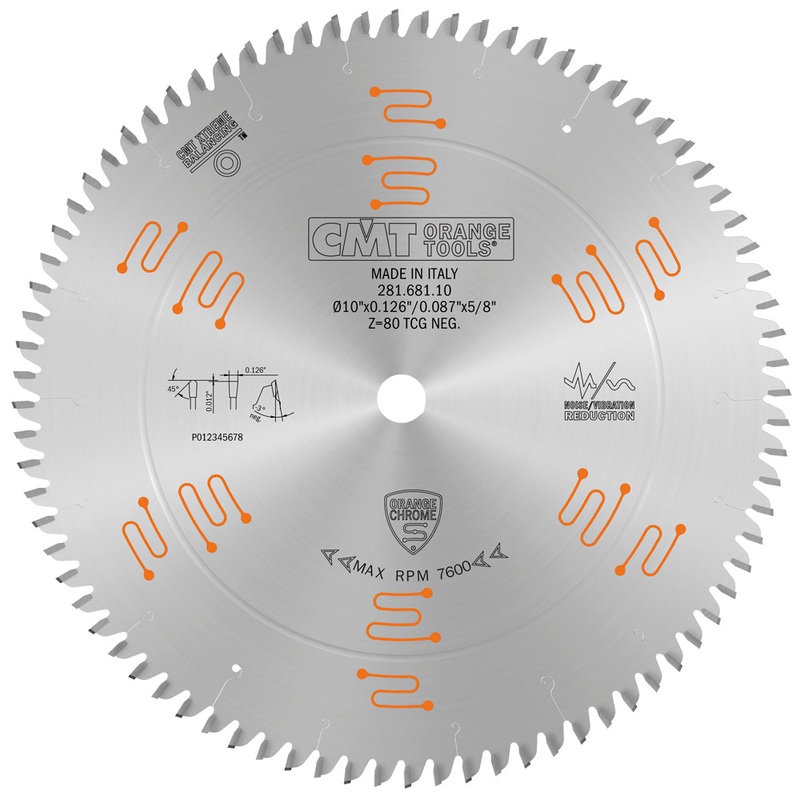 CMT Orange Tools 281.697.12 DOUBLE-SIDED - LAMINATE & MELAMINE 12x1  T=96 TCG (-3 NEG)