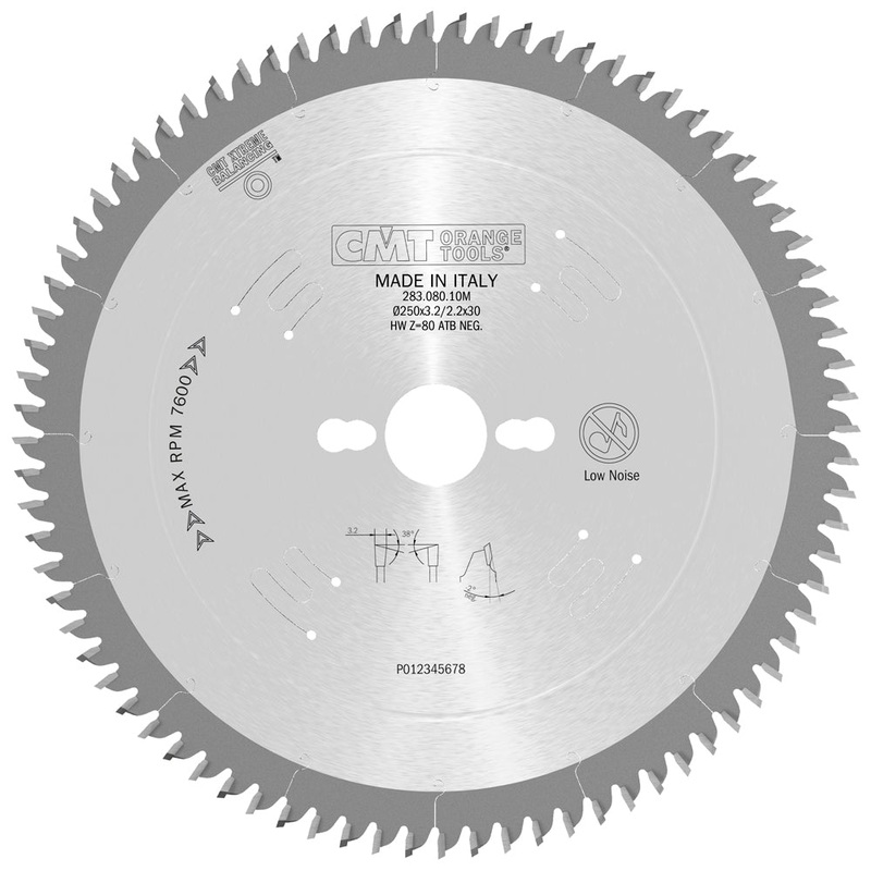 CMT Orange Tools 283.064.09M ULTRA FINISH - PLYWOOD & MELAMINE 220x30mm  T=64 Hi-ATB (-5 NEG)