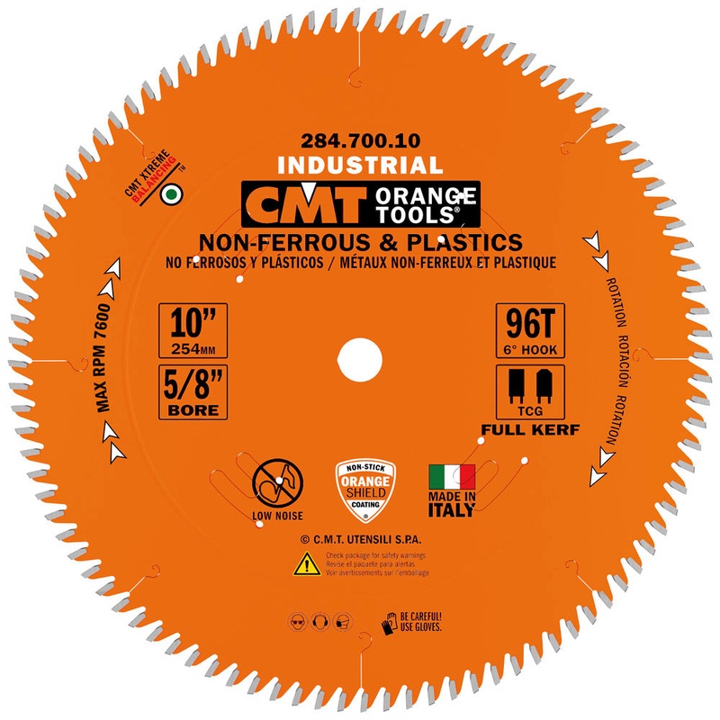 CMT Orange Tools 284.720.12 THIN NON-FERROUS METAL & PLASTICS 12x0.126/0.098x1  T=108 TCG