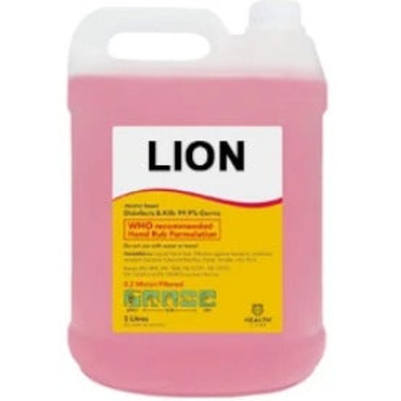 LION HAND SANITIZER 5 LITER CAN
