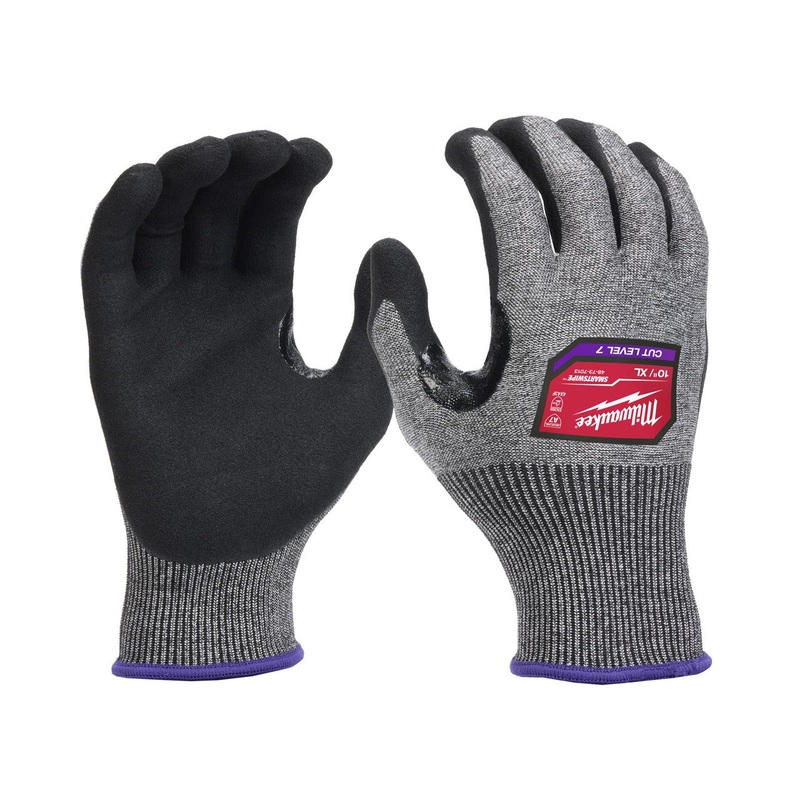 Large Gray Nitrile Cut Level 7 High-Dexterity Dipped Gloves (12 pack)