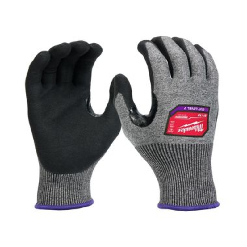 Medium Gray Nitrile Cut Level 7 High-Dexterity Dipped Gloves (12 pack)