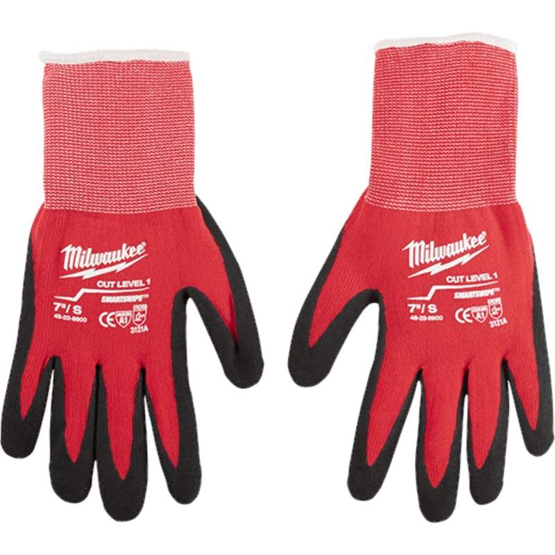 X-Large Red Nitrile Level 1 Cut Resistant Dipped Work Gloves