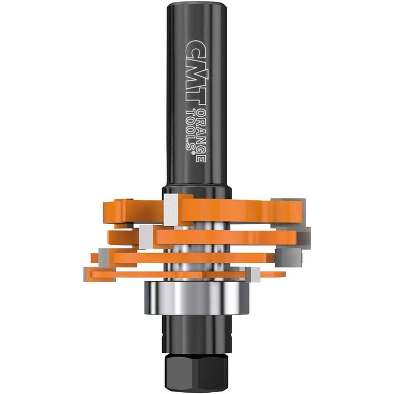 CMT 800.506.11 Slot Cutter Set with 1-7/8-Inch Diameter, 1/8-Inch to 23/32-Inch Height, 1/2-Inch Depth, 3-3/16-Inch Length and 1/2-Inch Shank