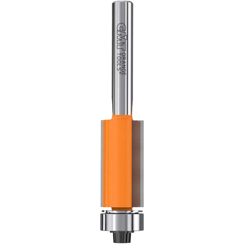 CMT 806.127.11 Flush Trim Router Bit 1/4-Inch Shank, 1/2-Inch Bearing, 1/2-Inch Cutting Diameter, 1-Inch Cutting Length