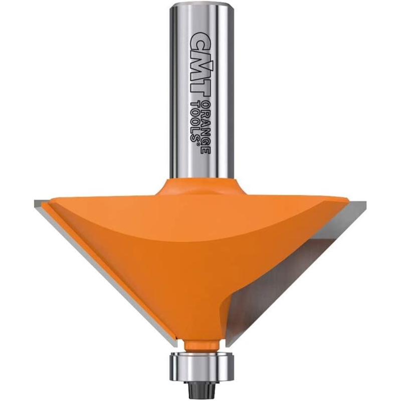 CMT 836.950.11 Chamfer Router Bit 1/2" Shank, 2-9/16" Cutting Diameter, 1" Cutting Length, 45 Degree Cutting Angle