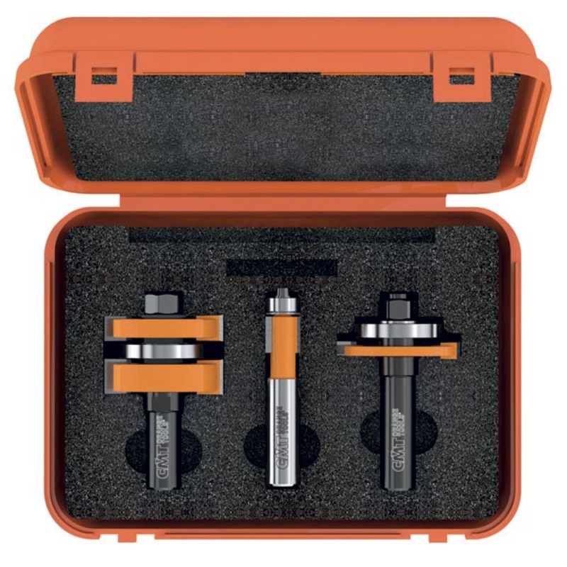 CMT Orange Tool 800.526.11 3-PIECE TONGUE & GROOVE CABINETMAKING SET