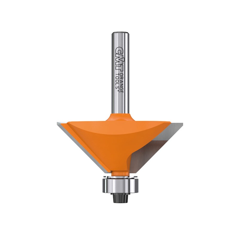 CMT Orange Tools 836.130.11 CHAMFER BIT WITH BEARING D=3/4x7/16  A=15  S=1/4