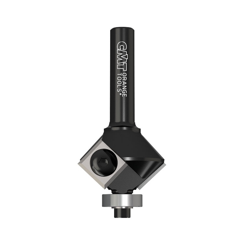 CMT Orange Tools 659.646.11 CHAMFER BITS WITH INSERT KNIVES D=1-9/64x5/16 (45)  S=1/2
