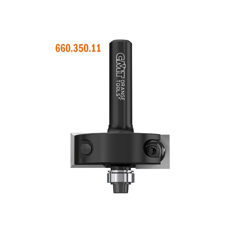 CMT Orange Tools 660.351.11 RABBETING BITS WITH INSERT KNIVES D=1-3/8x15/32 (H=1/2)  S=1/4