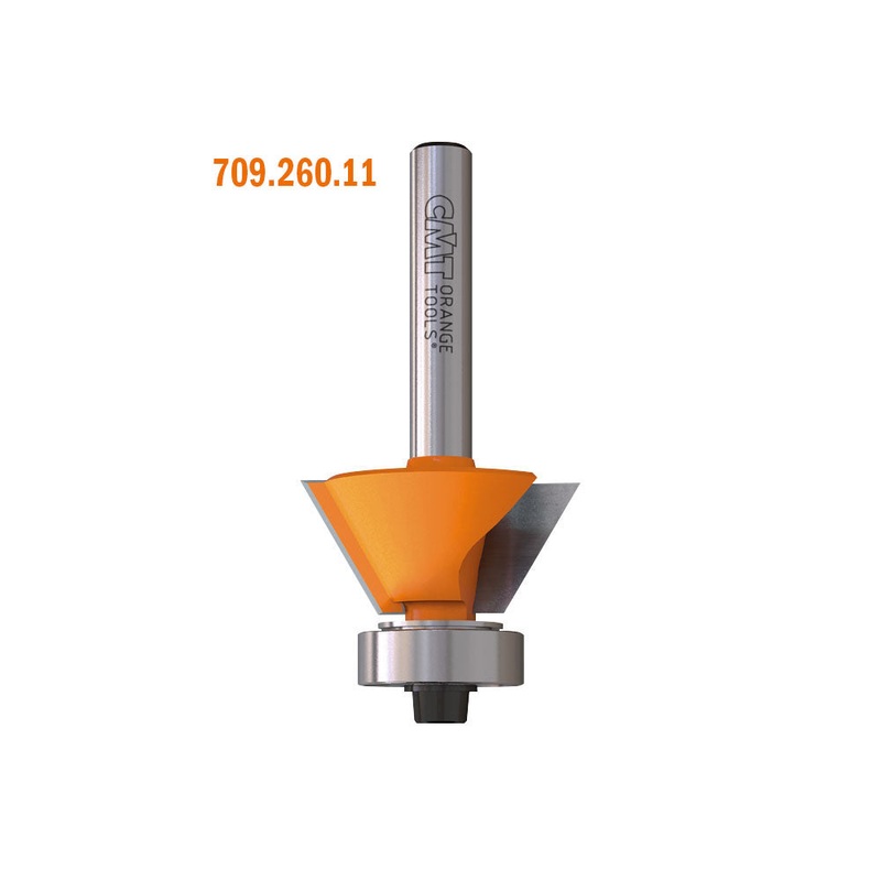 CMT Orange Tools 809.023.11 COMBINATION TRIMMER BIT D=11/16x3/8  A=22  S=1/4