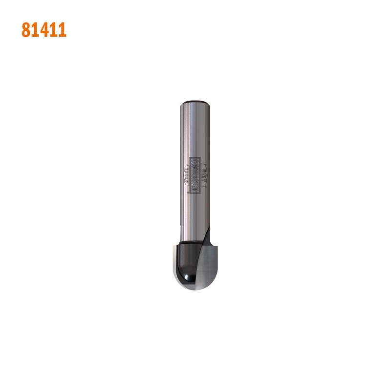 CMT Orange Tools 81408 CMT CONTRACTOR ROUND NOSE BIT D=3/4x1/2  R=3/8  S=1/4