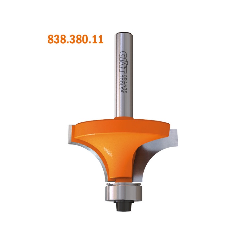CMT Orange Tools 838.147.11 SOLID SURFACE - ROUNDING OVER BIT D=37/64x3/8  R=3/64  S=1/4