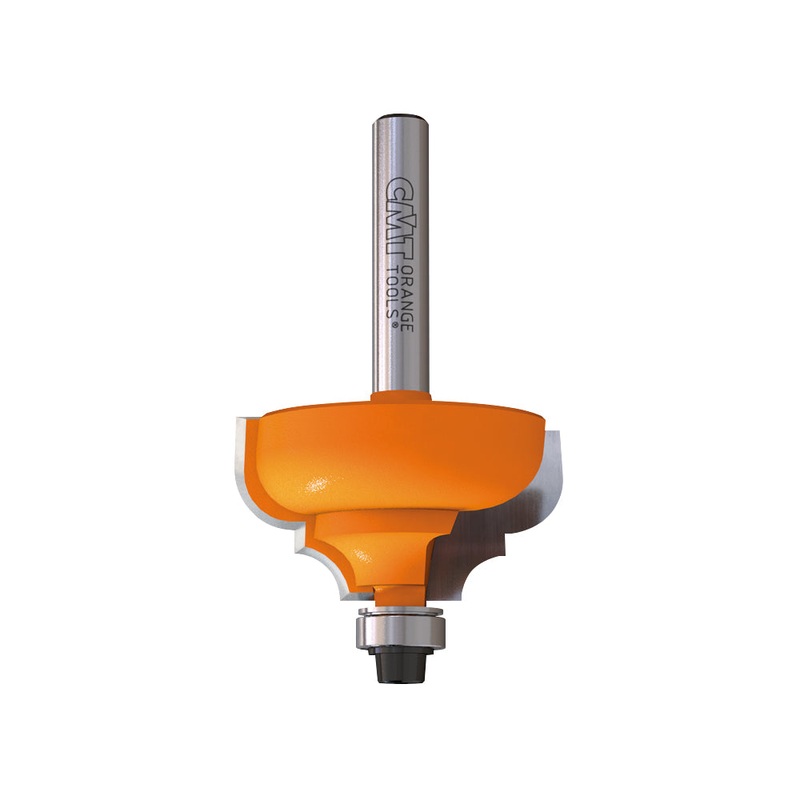 CMT Orange Tools 845.287.11 CLASSICAL OGEE BIT WITH BEARING D=1-1/8x1/2  R=5/32   S=1/4