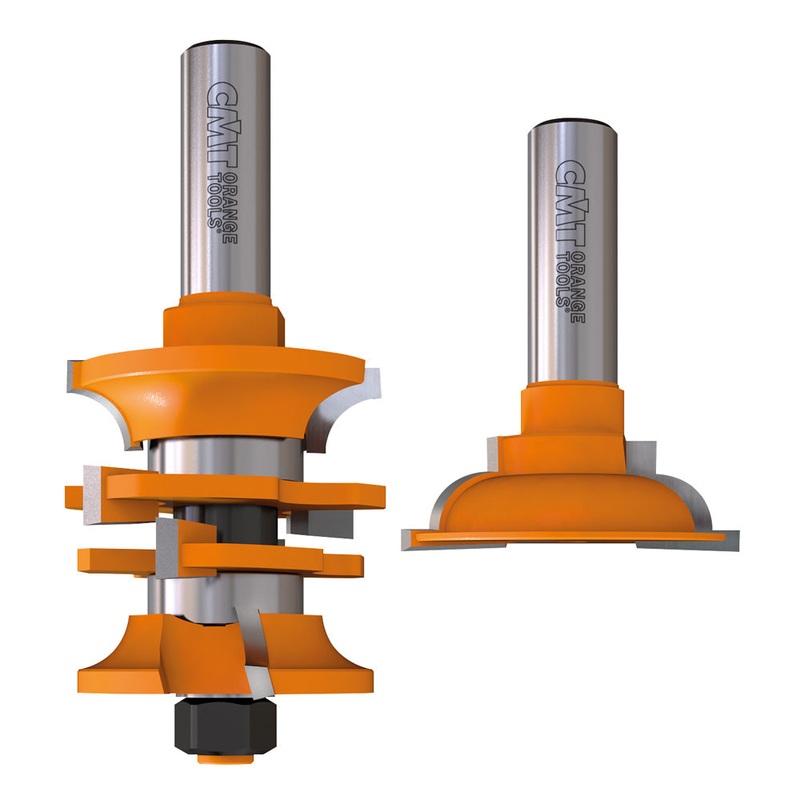 CMT Orange Tools 855.806.11 RAIL & STILE ROUTER BIT SET  D=1-7/8x1-3/4  S=1/2