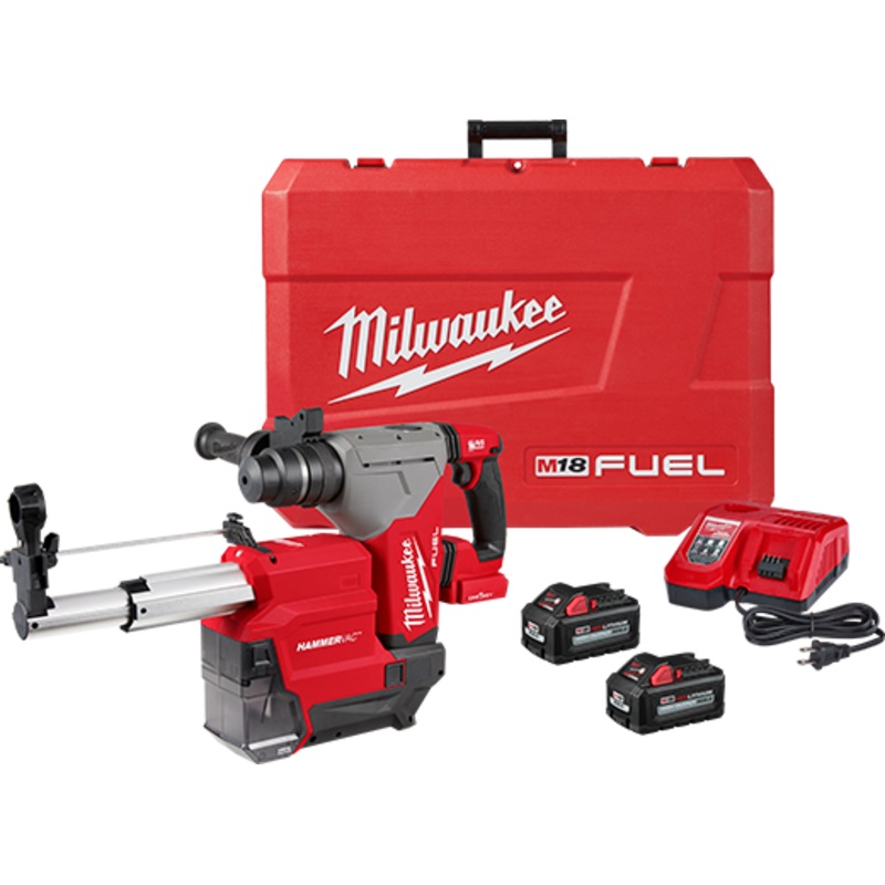 M18 FUEL 1-1/8" SDS Plus Rotary Hammer w/ ONE-KEY & HAMMERVAC Dedicated Dust Extractor Kit