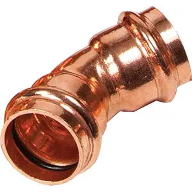 1/2 in. x 1/2 in. Copper 45-degree Press x Press Elbow Fitting