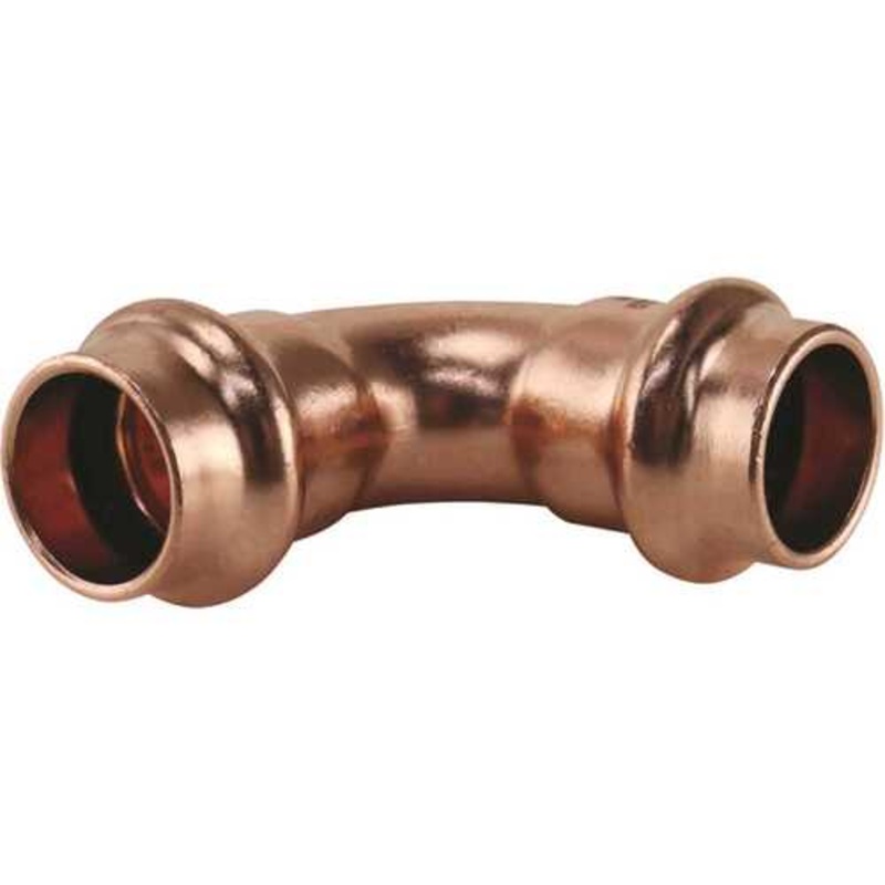 1/2 in. x 1/2 in. Copper 90-degree Press x Press Elbow Fitting