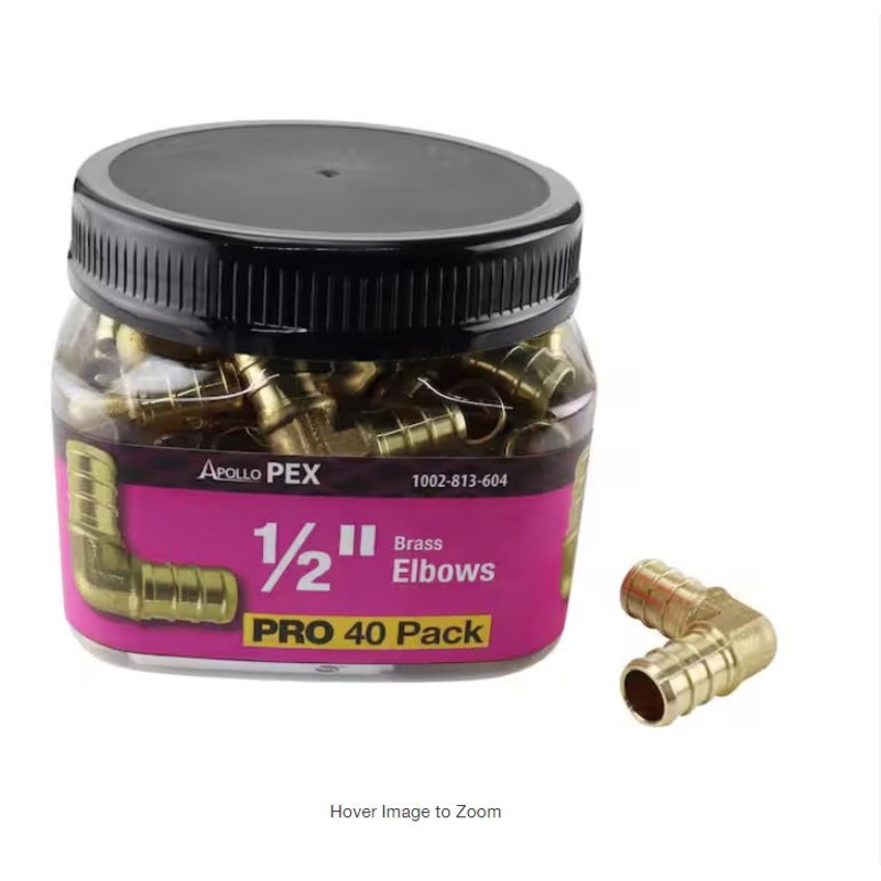 1/2 in. x 1/2 in. Copper 90-Degree Press x Press Elbow Jar (30-Pack)