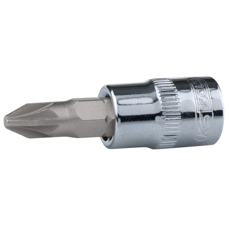 Vaso con punta KS TOOLS 1/4" CHROMEplus, PZ2 ( 918.1478 )