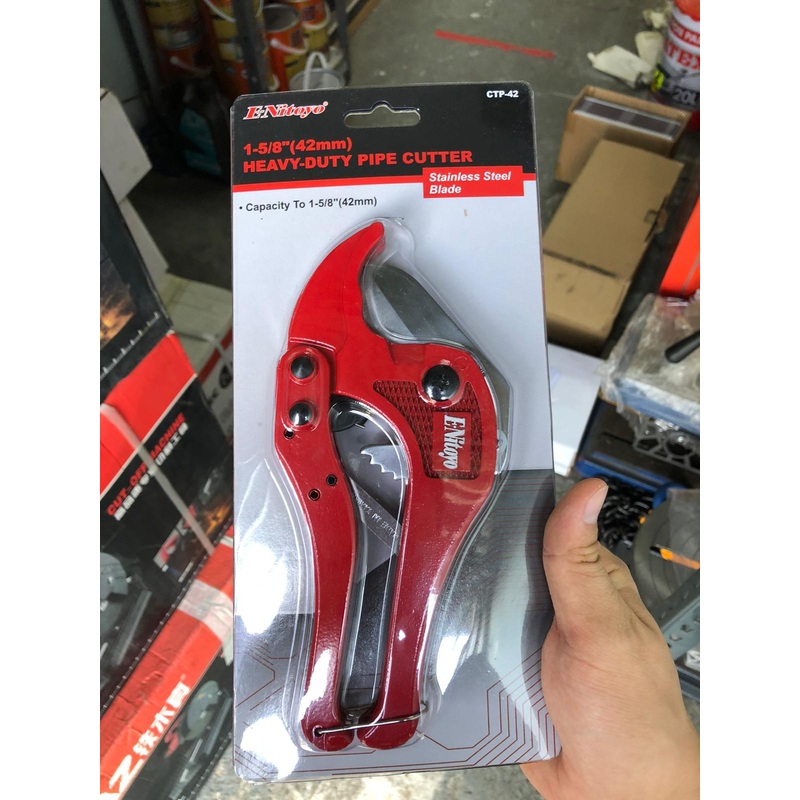 Nitoyo 42mm PVC Pipe Cutter with Stainless Steel Blade | Model : PPC-N42