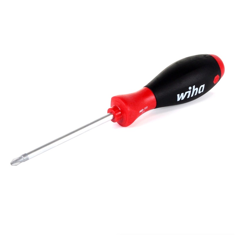 Destornillador Wiha SoftFinish PH2 x 100 con hoja redonda