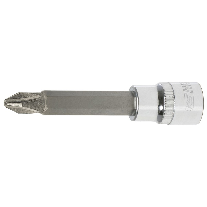 KS TOOLS Vaso con punta 1/2" CHROMEplus, largo, PH4 ( 918.1756 )