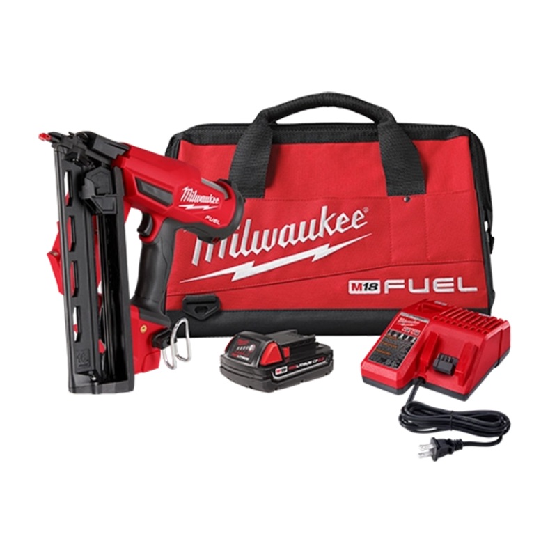 M18 FUEL 16 Gauge Angled Finish Nailer Kit