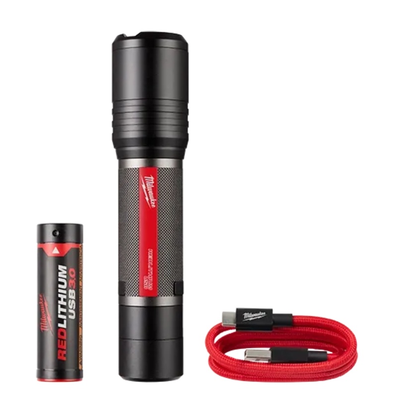REDLITHIUM USB 2,000L SLIDE FOCUS FLASHLIGHT