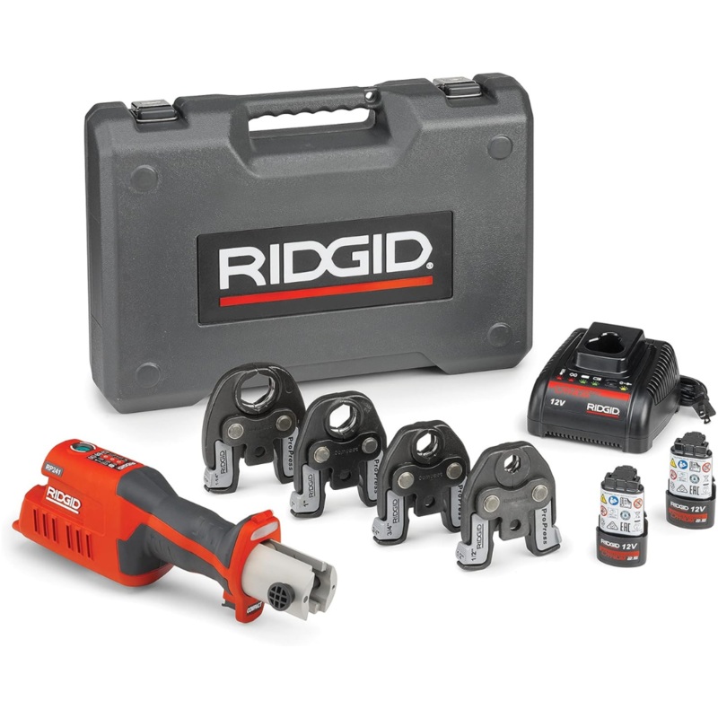 RIDGID RP 241 Battery Kit with ProPress Jaws (1/2  1-1/4)