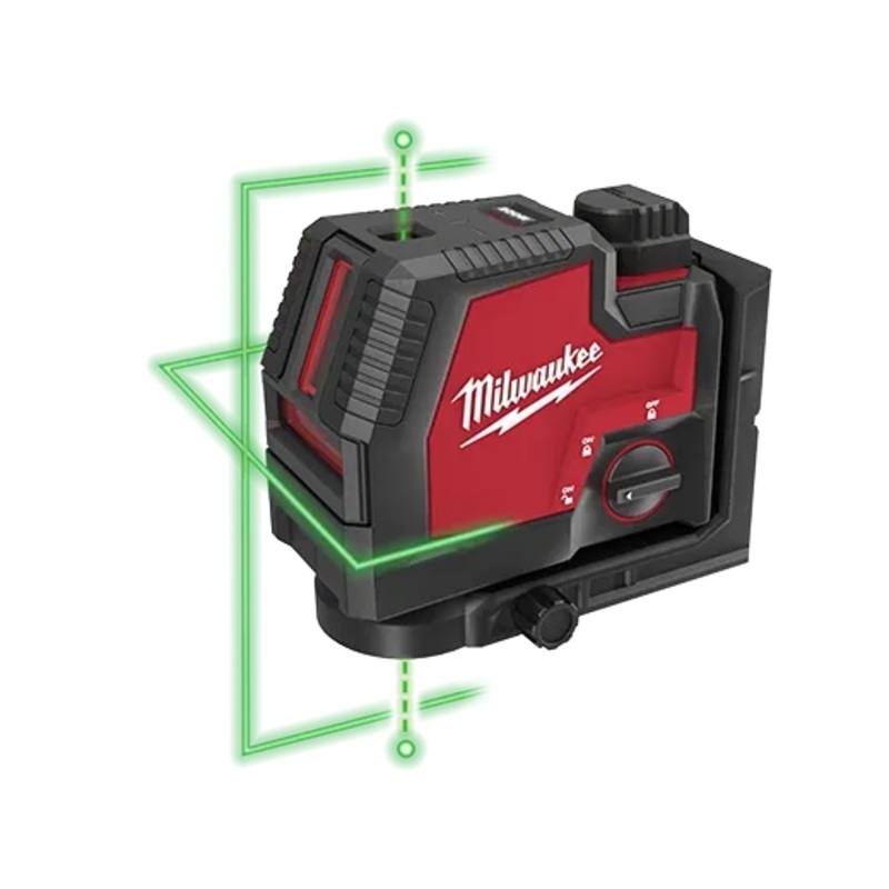 USB RECHARGEABLE GREEN CROSS LINE & PLUMB POINTS LASER